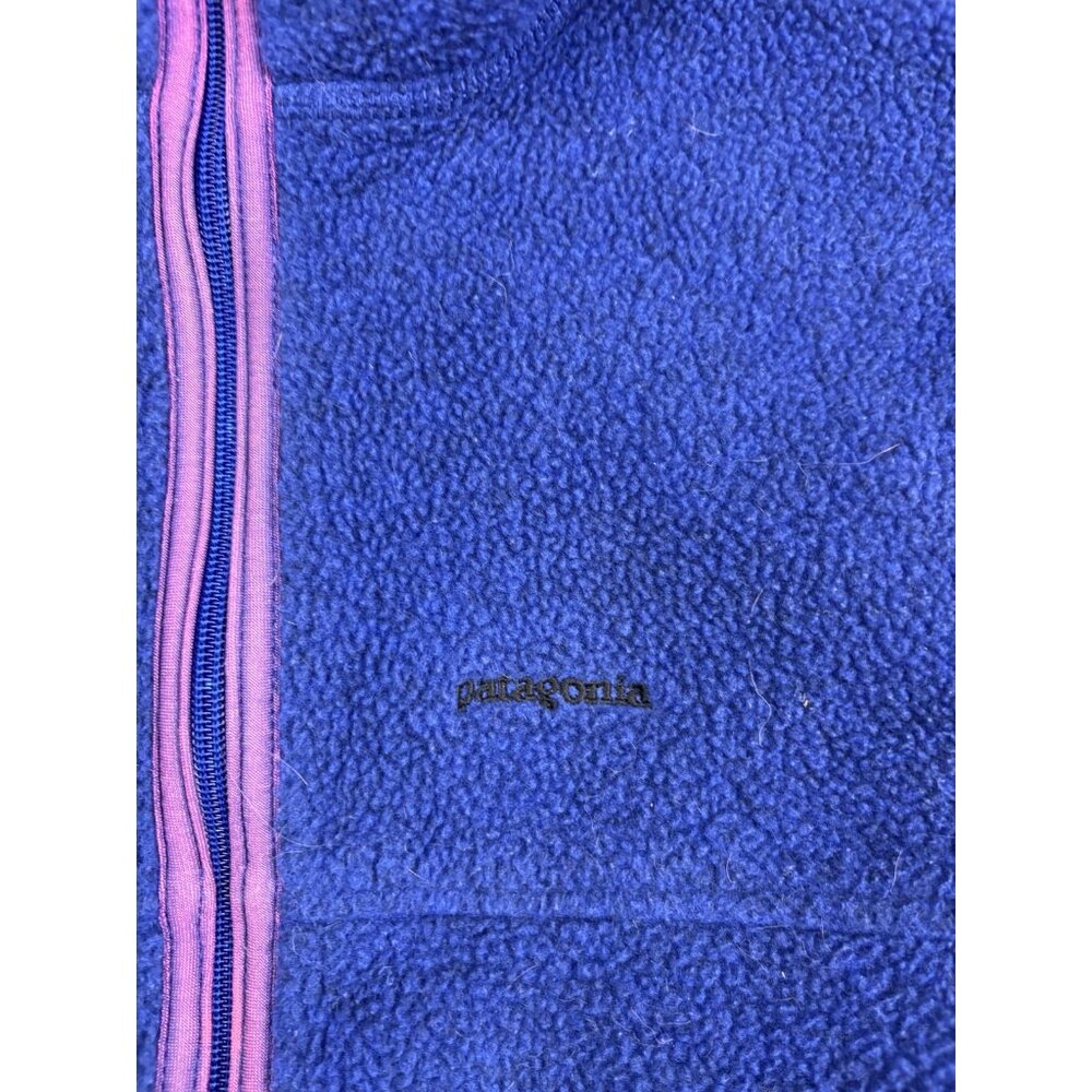 Vintage Patagonia Synchilla Fleece Vest Womens XS Blue Full Zip Made USA 90s - Picture 2 of 7